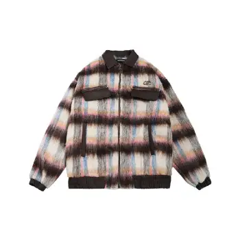 Retro Plaid Loose Quilted Jacket