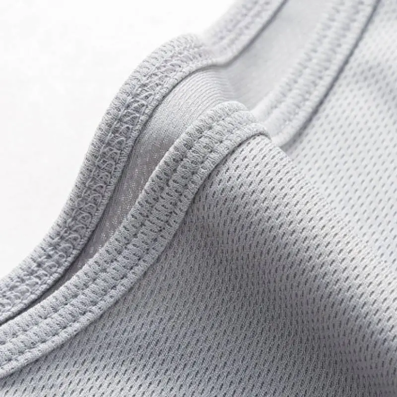 Sporty Loose Blended Synthetic Fabrics Vest-2