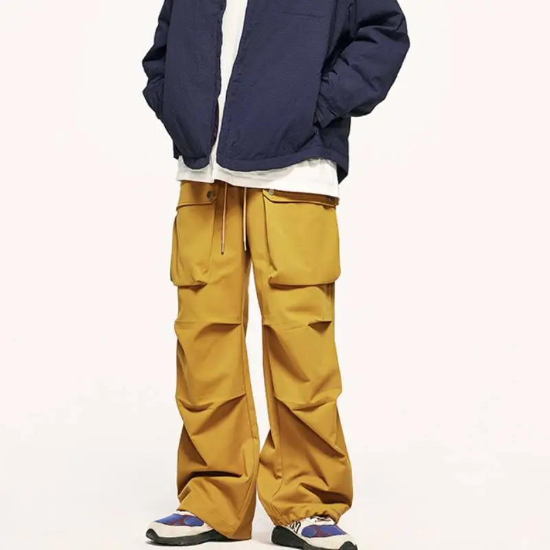 Casual Loose Polyester Cargo Pants-6