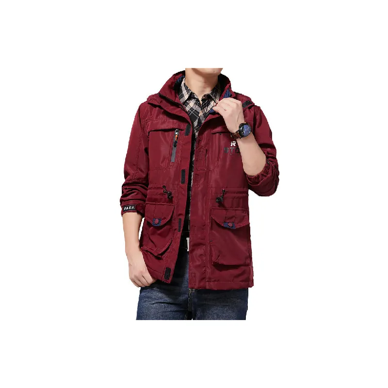 Simple Zipper Outdoor Jacket-4