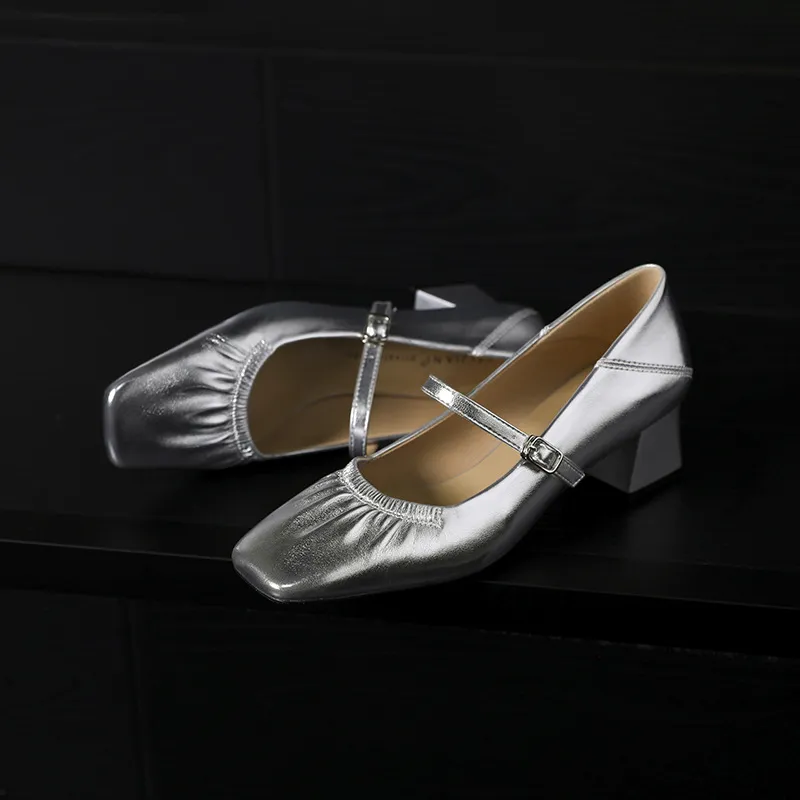 Casual Plain Mary Jane Shoes-1