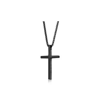 Titanium Steel Simple Cross Necklace