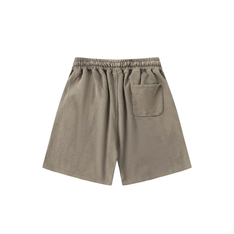 Creative Graffiti Print Ripped Shorts-1