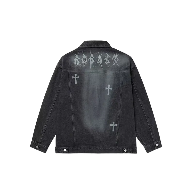 Retro Loose Denim Jacket-7
