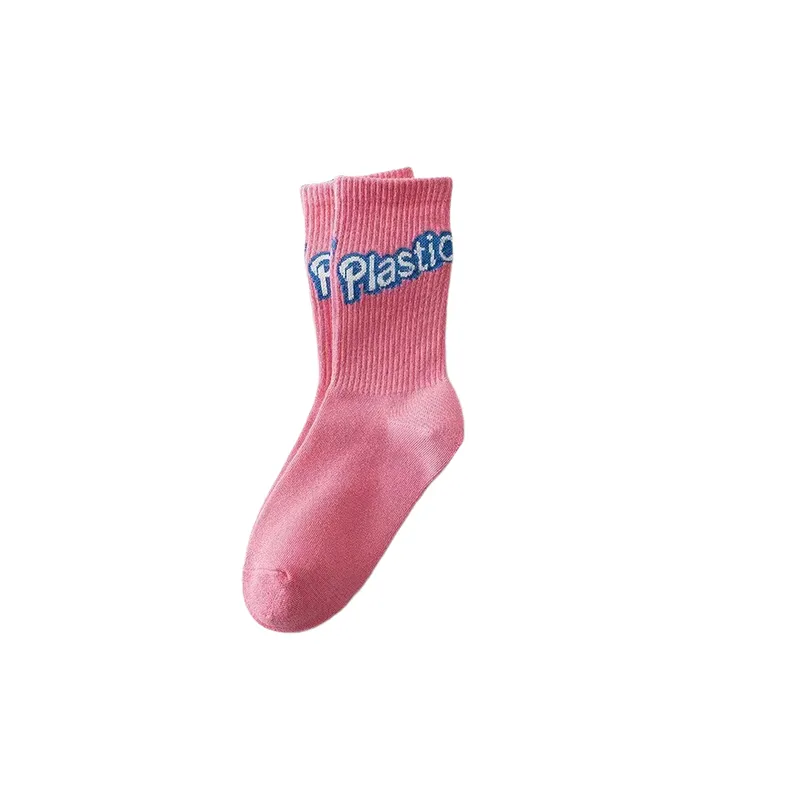 Casual Heart Blended Fabric Mid Calf Sock-3