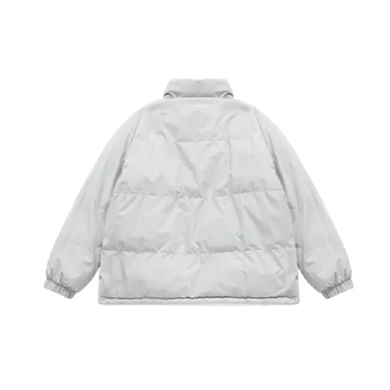 Casual Plain Quilted Jacket-1