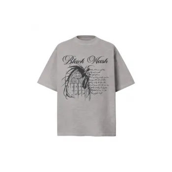 Retro Letter 100% Cotton T Shirt