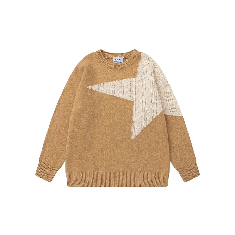 Retro Loose Acrylic Fibres Sweater-4