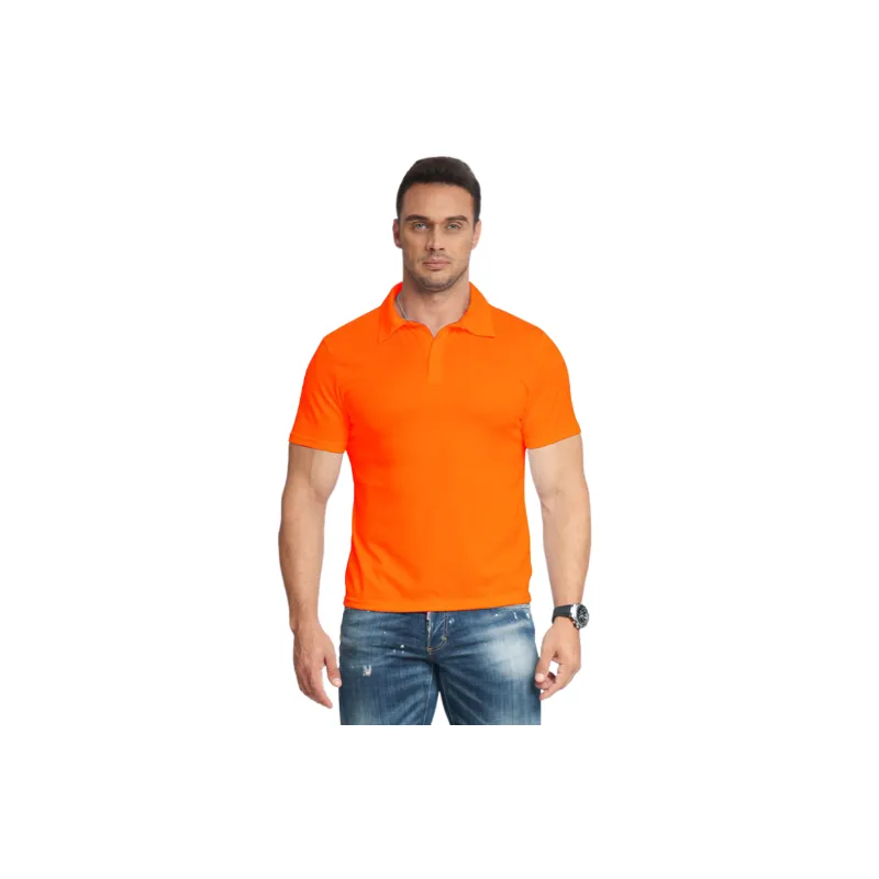 Sporty Plain Nylon Polo Man-1