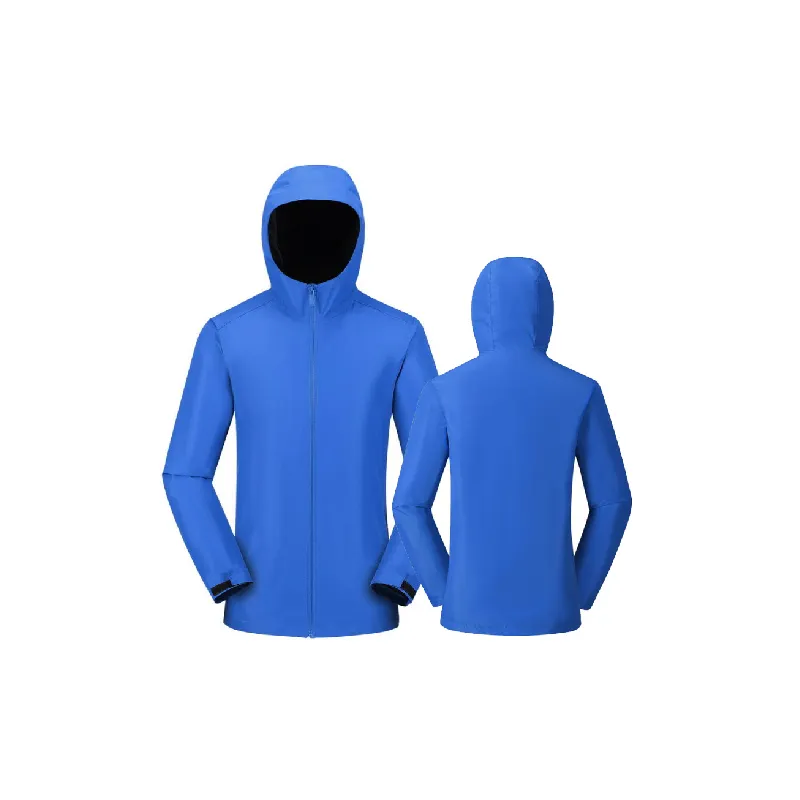 Simple Embroidered Polyester Jacket-0