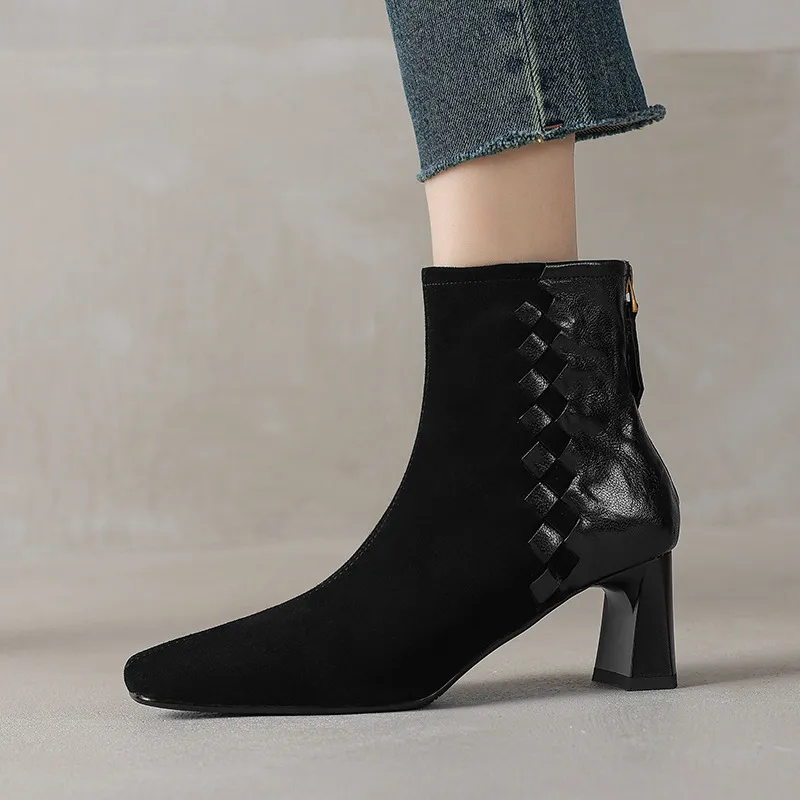 Retro Fashionable Ankle Boots-5