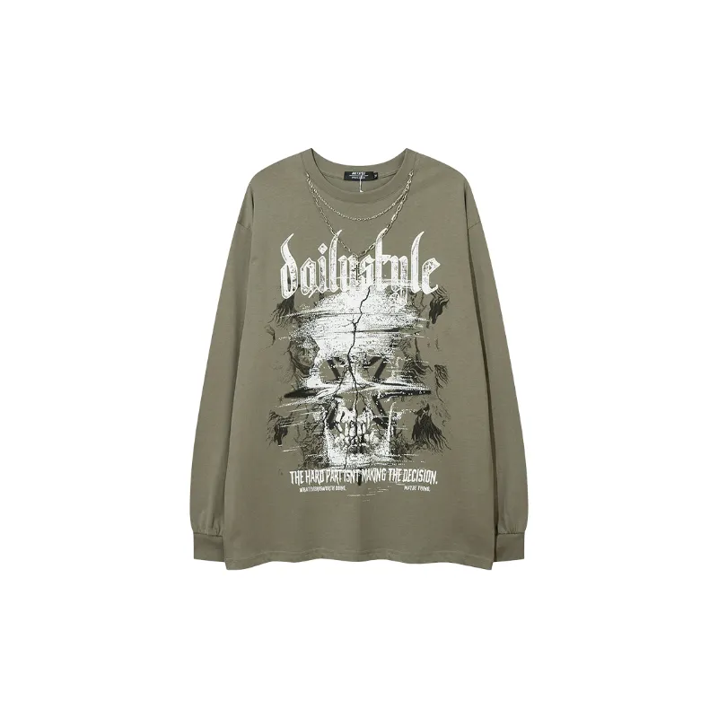 Street Loose 100% Cotton T Shirt-4