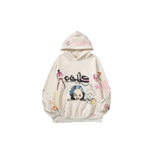 Pure Cotton High Street Hand painted Graffiti Hoodie Sweater