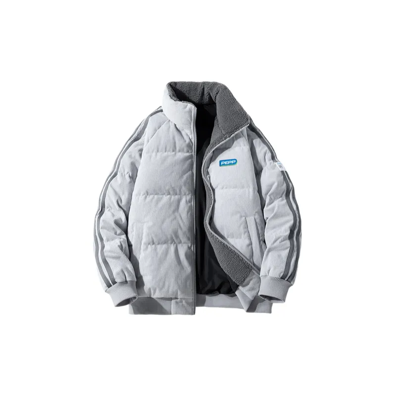 Casual Plain White Duck Down Jacket-0