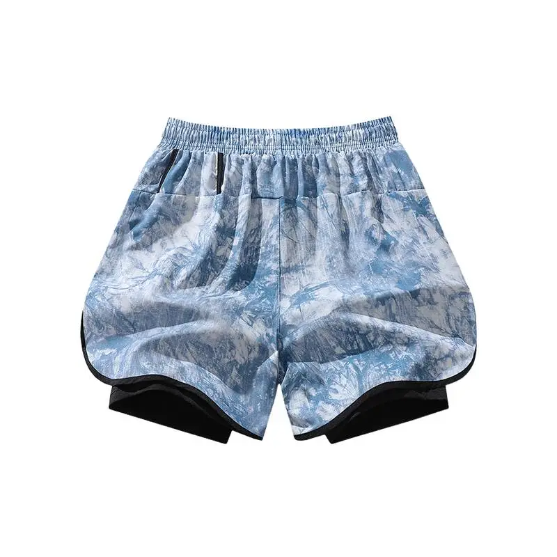 Simple All Over Print Sports Shorts-1