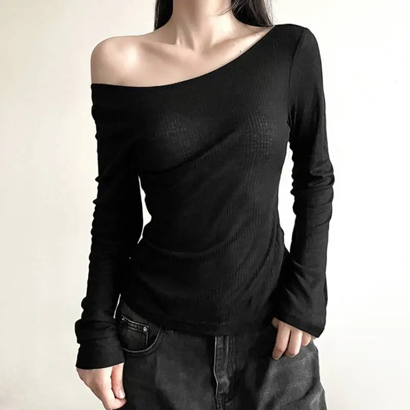 Fashionable Plain T Shirt Women-1