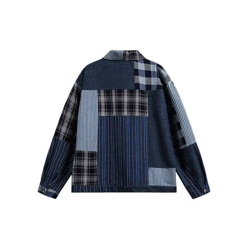 Basics Contrast Color Denim Jacket Women-1