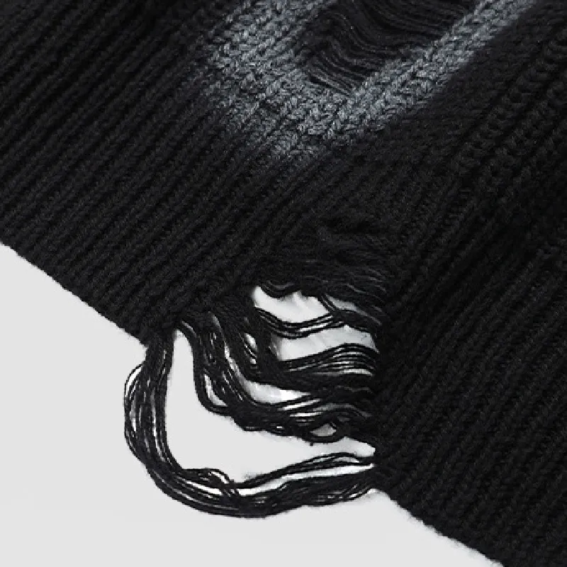 Ripped Loose Sweater-5