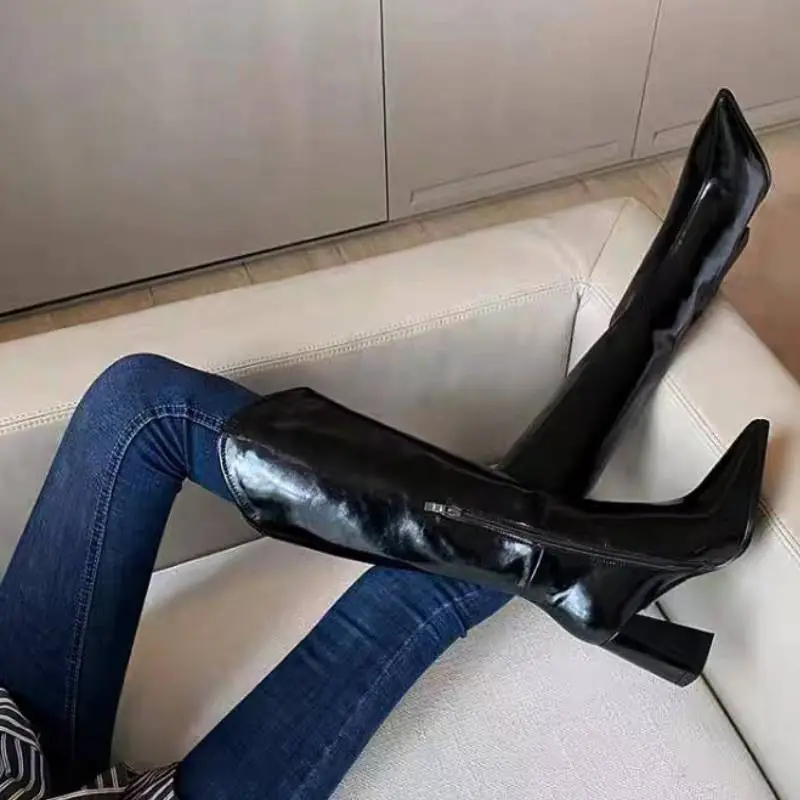 Fashionable Street Knee High Boots-2