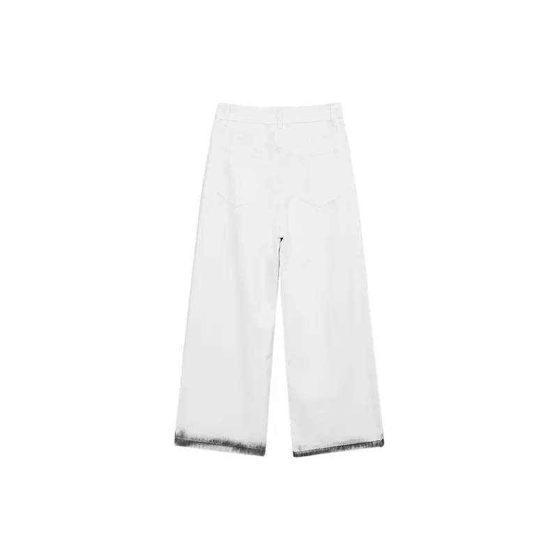 Casual Loose Straight Leg Jeans-1