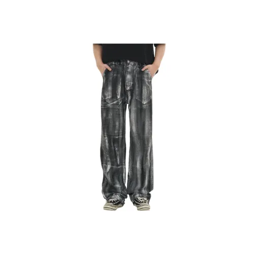 Hip Hop Loose Dirty Jeans