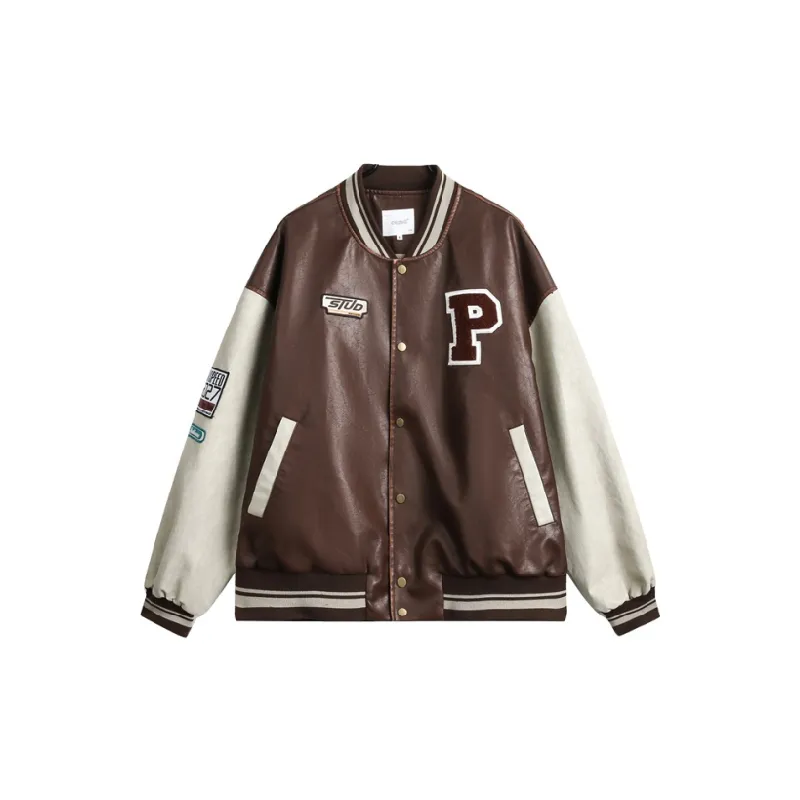 Funky Distress PU Leather Jacket