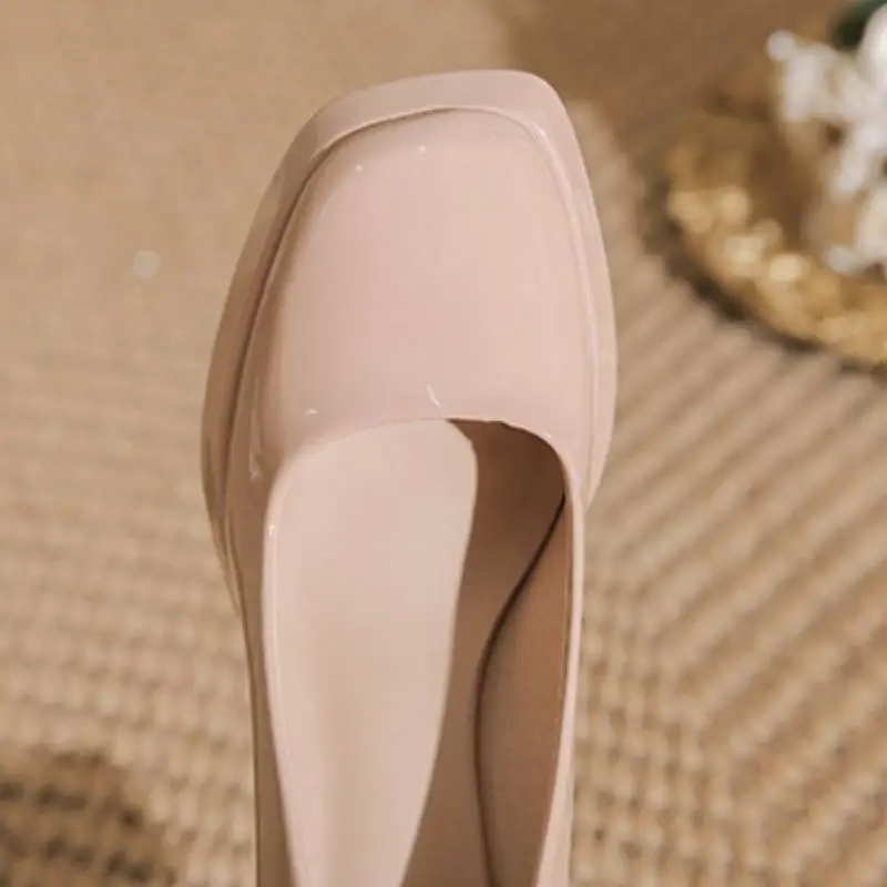 Casual Waterproof High Heels-6