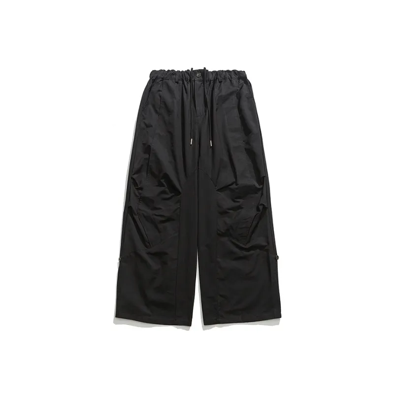 Retro Loose Drawstring Pocket Casual Pants-6