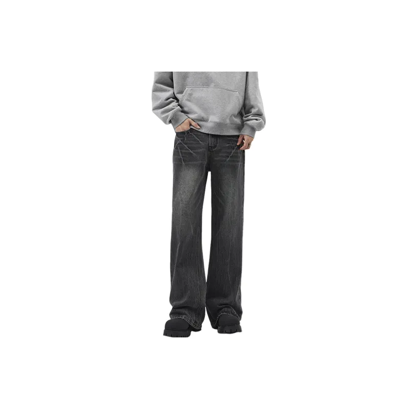 Retro Straight Leg Jeans-6