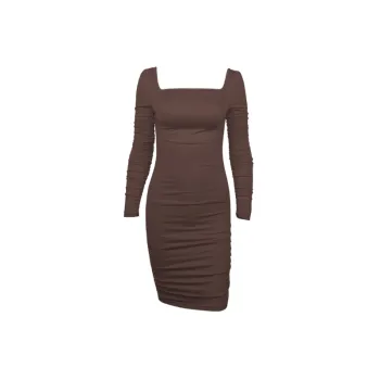 Fashionable Simple Polyester Dress Women