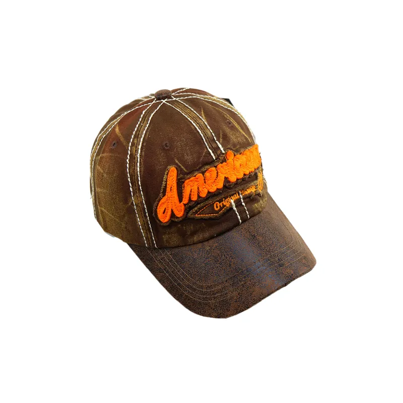 Trend Color Matching Letters Retro Sunshade Hats-4