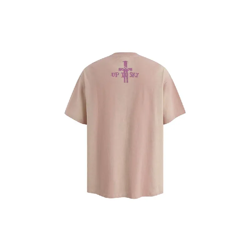 Fashionable Loose Cotton Blended Fabric T Shirt-3