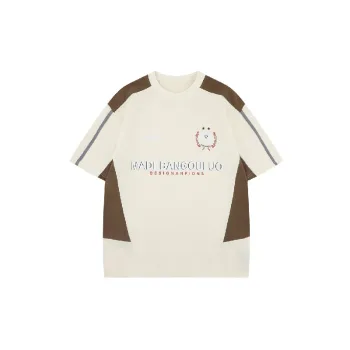 Street Loose Cotton Blended Fabric T Shirt Unisex