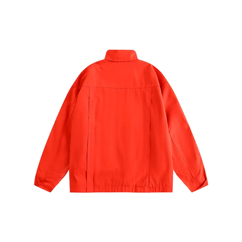 Retro Functional Frock Laps Large Pocket Button Jacket-5