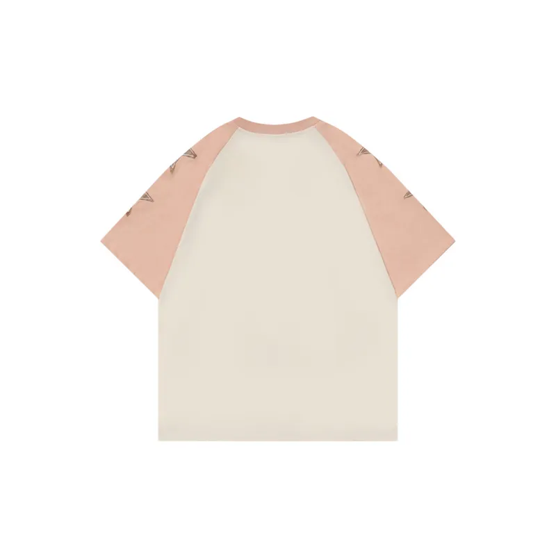 Trendy Embroidered Contrast Raglan T Shirt-5