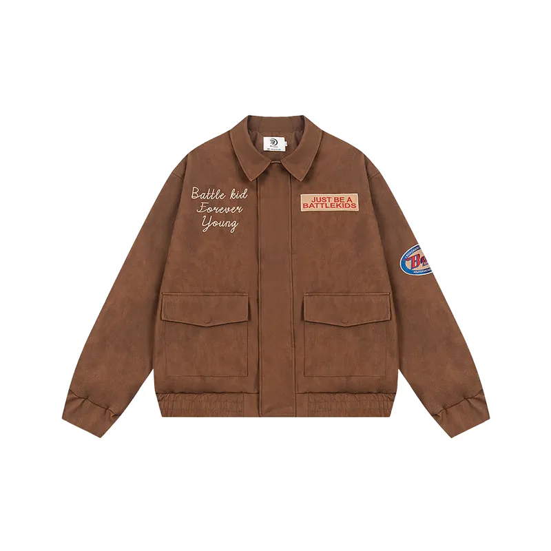 Loose Embroidery Denim Jacket-0