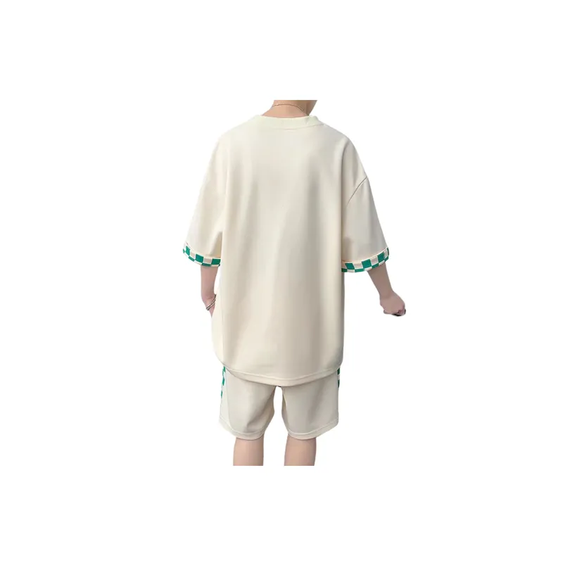 Five Point Sleeve T Shirt and Shorts Set-4