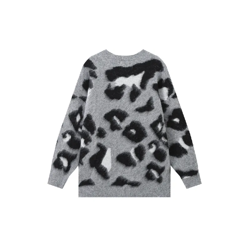 Simple Loose Knitted Fabric Sweater-1