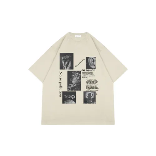 Retro Print Washed T Douuod
