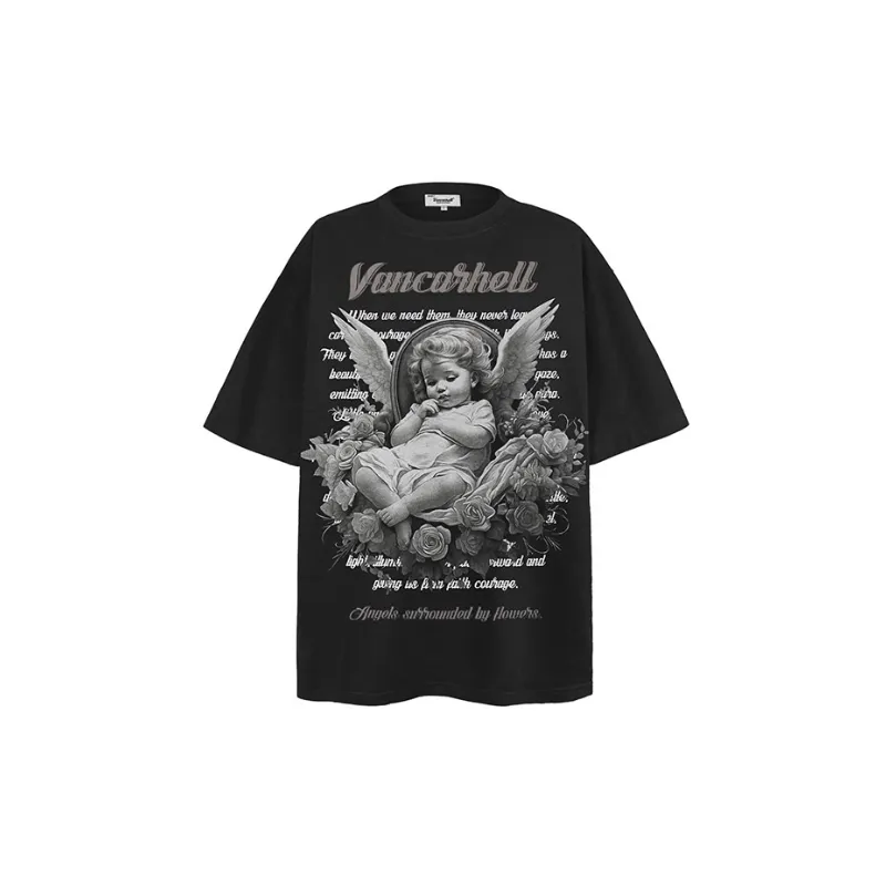 Distressed Loose Hip Hop T Shirt