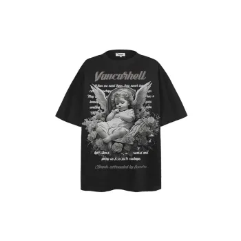Distressed Loose Hip Hop T Shirt