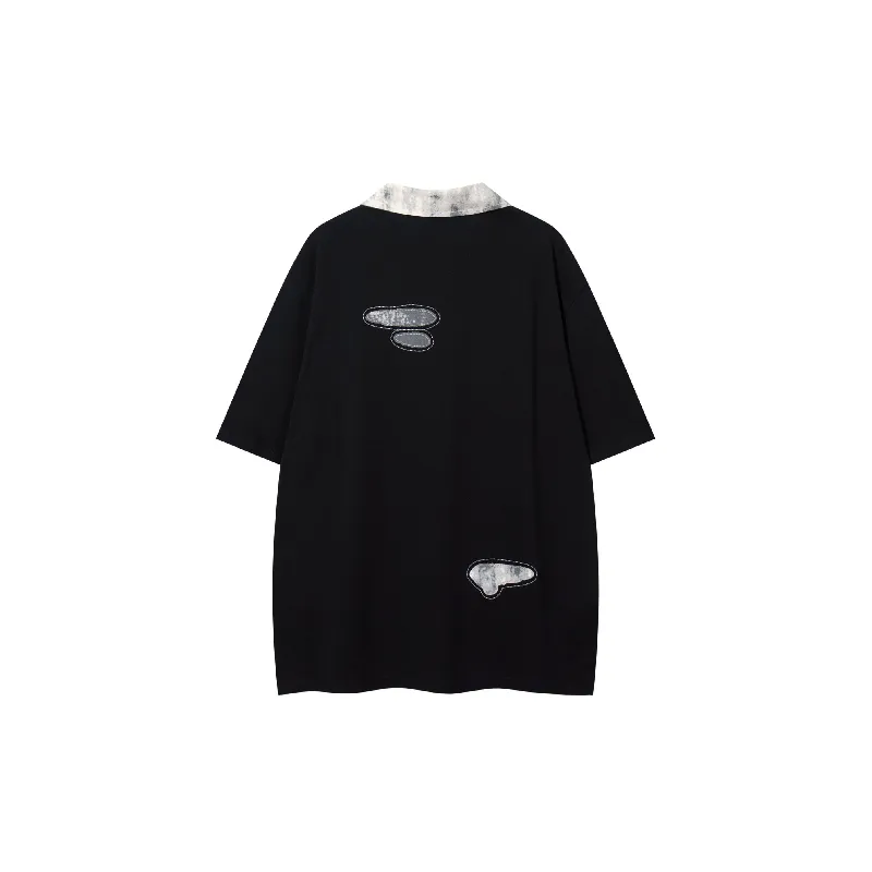 Retro Washed 100% Cotton T Shirt-1