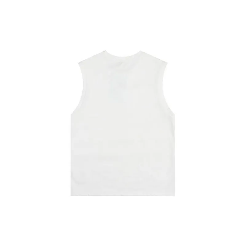 Loose Casual Letter Print Sleeveless Vest-5
