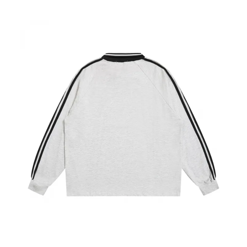 Retro Sports Loose Casual Letter Polo-5