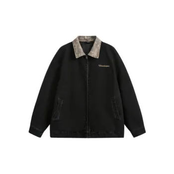 Trendy Retro Cotton Blended Fabric Jacket