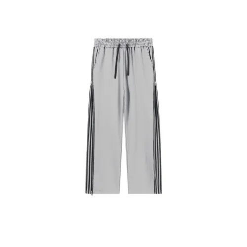 Sports Loose Large Size Striped Outdoor Casual Straight Cropped Pants