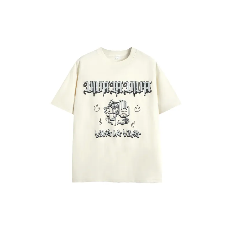 Street Loose 100% Cotton T Shirt-0