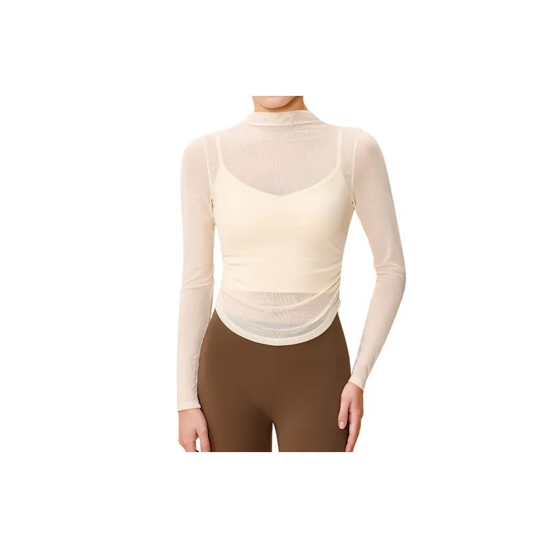 Fashionable Sporty Blended Synthetic Fabrics T Shirt Women-10