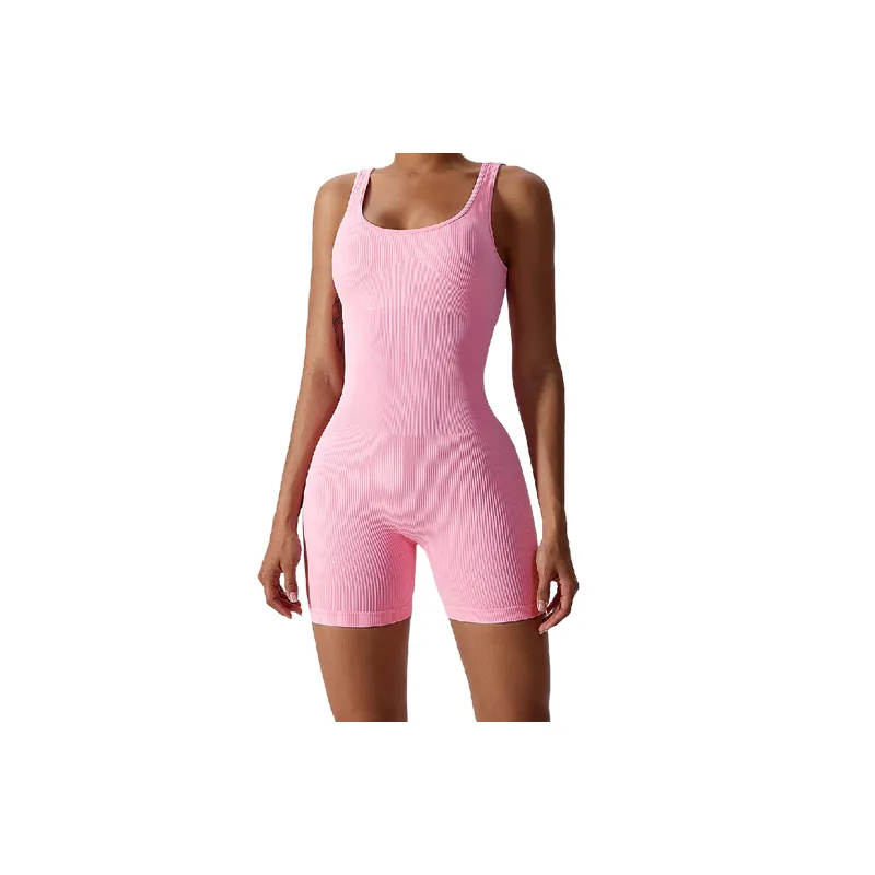 Basics Casual Nylon Spandex Blend Bodysuit Women-8