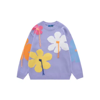 Round Neck Loose Fresh Knitted Jacket